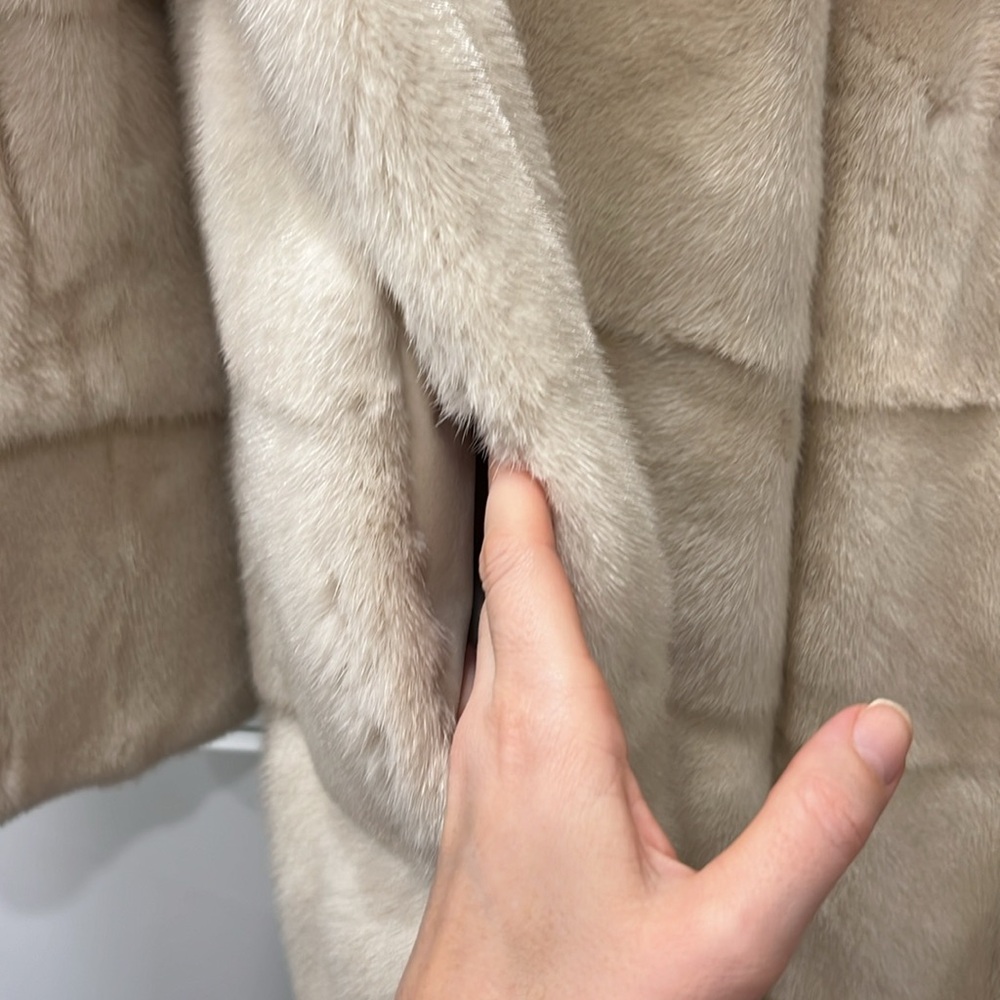 Real Mink Long Fur Coat - Picture 7 of 16